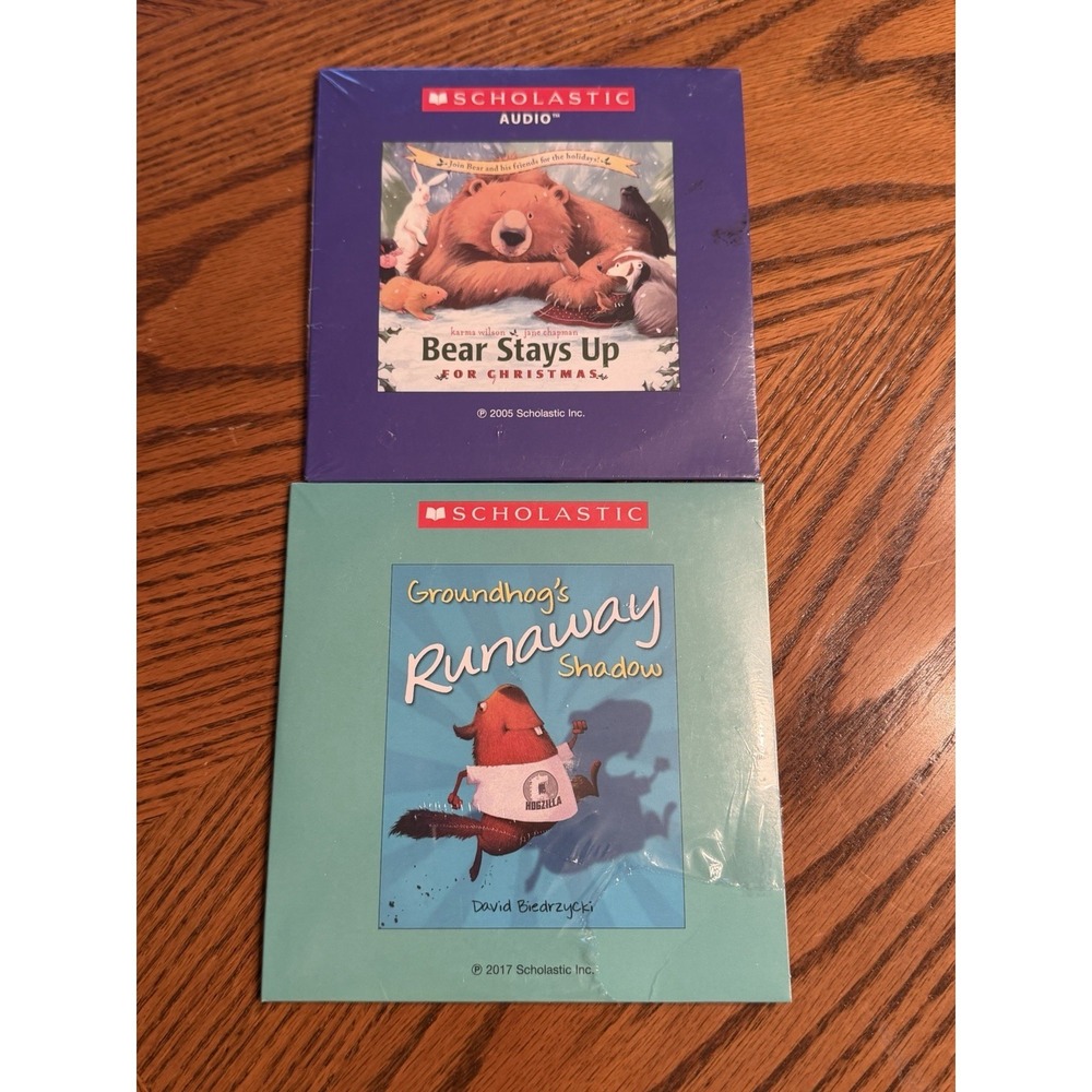 Scholastic‎ Audio CD Bear Stays Up For Christmas, Groundhogs Runaway Shadow New